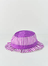 Chapeau tissage popeline violet VL COLLECTION fille