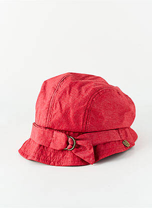 Chapeau tissage popeline rouge VL COLLECTION femme