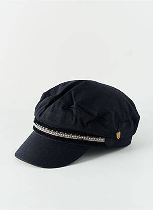 Casquette sérigraphie avec strass noir VL COLLECTION femme