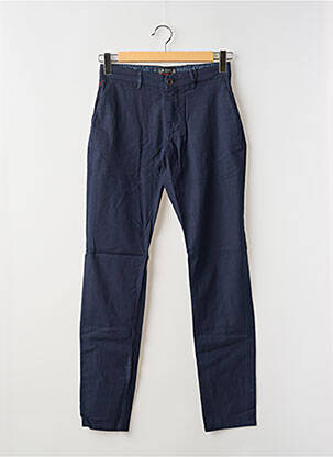 Pantalon chino stretch taille normale bleu LA CIBLE ROUGE homme