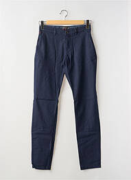 Pantalon chino stretch taille normale bleu LA CIBLE ROUGE homme