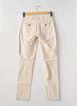 Pantalon chino stretch taille normale beige LA CIBLE ROUGE homme
