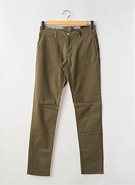 Pantalon slim stretch taille normale vert LA CIBLE ROUGE homme