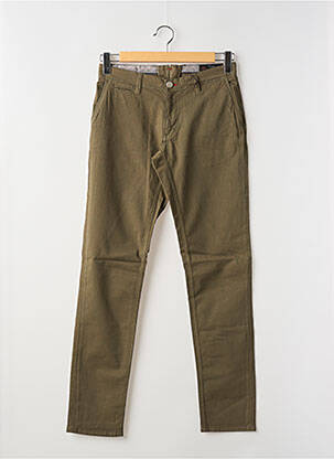 Pantalon slim stretch taille normale vert LA CIBLE ROUGE homme