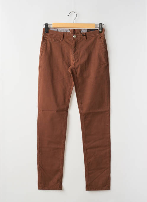 Pantalon chino marron LA CIBLE ROUGE pour homme