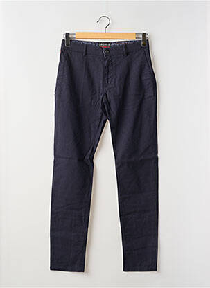 Pantalon chino stretch taille normale bleu LA CIBLE ROUGE homme