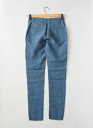 Pantalon slim fermeture zippée sous rabat boutonné taille normale bleu LA CIBLE ROUGE homme