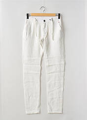 Pantalon slim blanc LA CIBLE ROUGE pour homme seconde vue