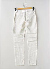 Pantalon slim blanc LA CIBLE ROUGE pour homme seconde vue