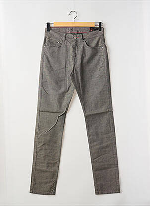 Pantalon droit stretch taille normale gris LA CIBLE ROUGE homme