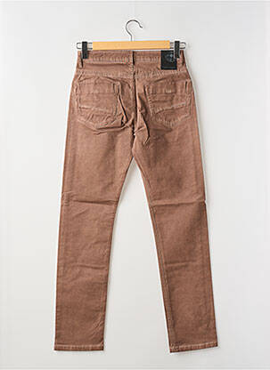 Pantalon droit stretch taille normale marron LA CIBLE ROUGE homme