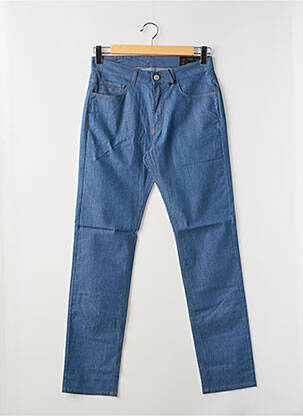 Pantalon droit stretch taille normale bleu LA CIBLE ROUGE homme