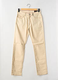 Pantalon droit stretch taille normale beige LA CIBLE ROUGE homme