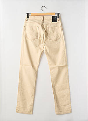 Pantalon droit stretch taille normale beige LA CIBLE ROUGE homme