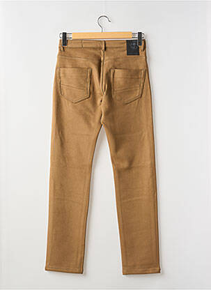 Pantalon slim stretch taille normale marron LA CIBLE ROUGE homme