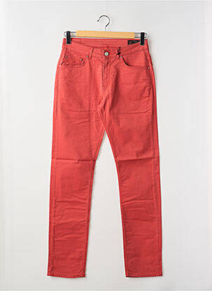 Pantalon droit stretch taille normale orange LA CIBLE ROUGE homme