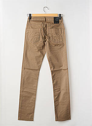 Pantalon droit stretch taille normale marron LA CIBLE ROUGE homme