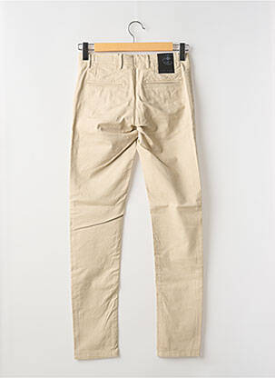 Pantalon chino stretch taille normale beige LA CIBLE ROUGE homme