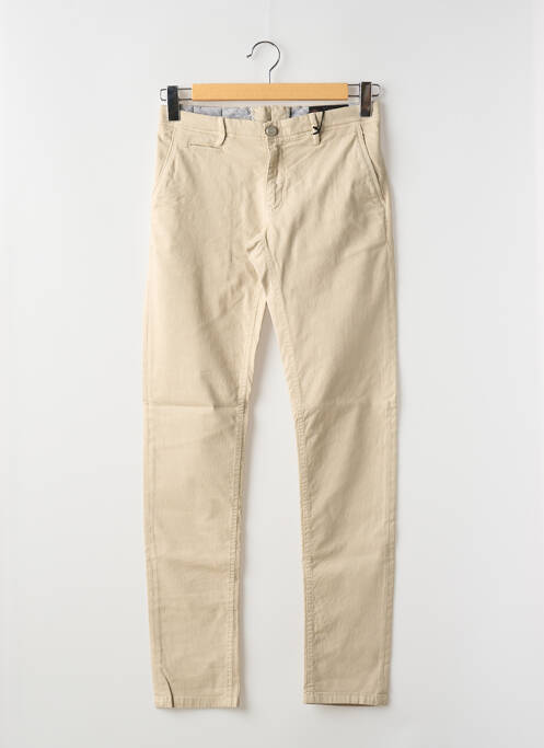 Pantalon chino beige LA CIBLE ROUGE pour homme