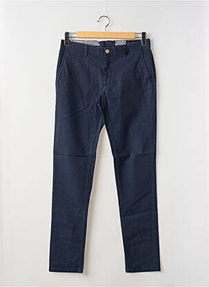 Pantalon chino stretch taille normale bleu LA CIBLE ROUGE homme