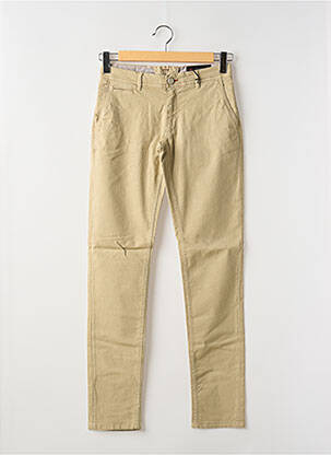 Pantalon chino stretch taille normale beige LA CIBLE ROUGE homme