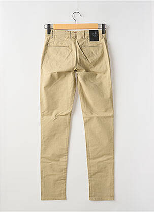 Pantalon chino stretch taille normale beige LA CIBLE ROUGE homme