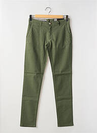 Pantalon chino stretch taille normale vert LA CIBLE ROUGE homme