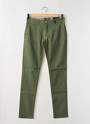 Pantalon chino stretch taille normale vert LA CIBLE ROUGE homme