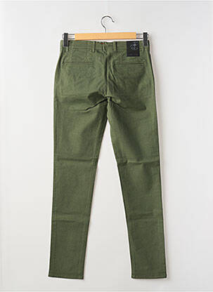 Pantalon chino stretch taille normale vert LA CIBLE ROUGE homme