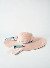 Chapeau rose VL COLLECTION pour femme seconde vue