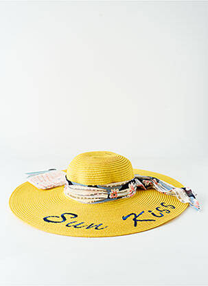 Chapeau jaune VL COLLECTION pour femme