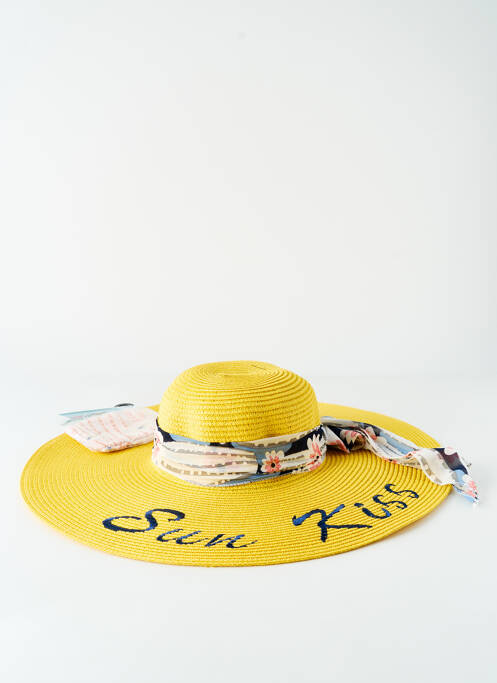 Chapeau jaune VL COLLECTION pour femme