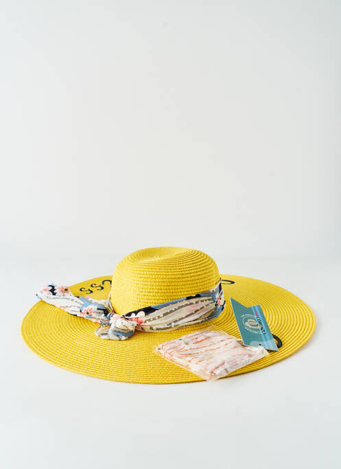 Chapeau jaune VL COLLECTION pour femme