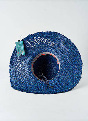 Chapeau forme chapeau paille bleu VL COLLECTION femme