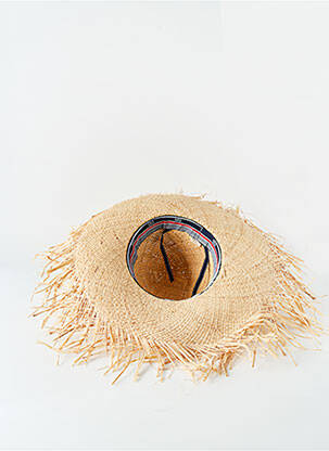 Chapeau forme chapeau paille beige VL COLLECTION unisexe