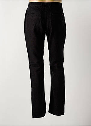 Pantalon slim fermeture zippée sous rabat boutonné taille normale noir LA CIBLE ROUGE homme
