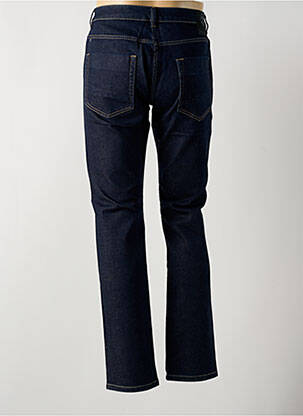 Jeans coupe droite fermeture zippée sous rabat boutonné bleu LA CIBLE ROUGE homme