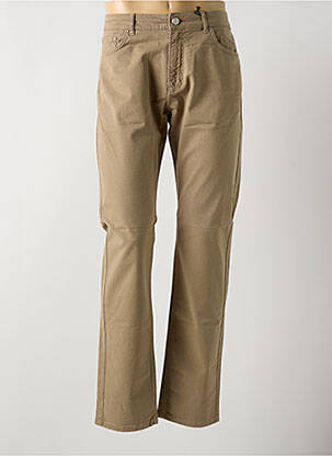 Pantalon droit coupe droite beige LA CIBLE ROUGE homme
