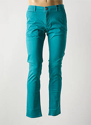 Pantalon chino poches bleu LA CIBLE ROUGE homme
