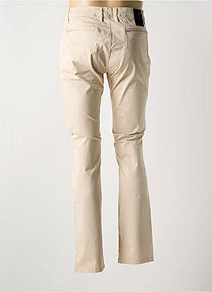 Pantalon droit stretch taille normale beige LA CIBLE ROUGE homme