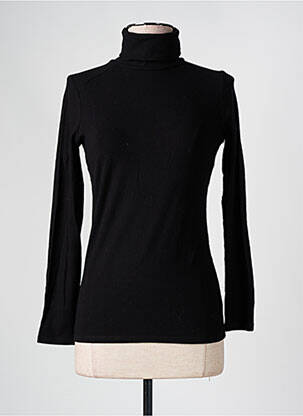 Sous-pull coupe cintrée manches longues noir KANOPE femme