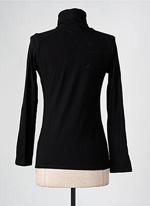 Sous-pull coupe cintrée manches longues noir KANOPE femme