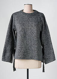 Pull col rond manches longues gris COMPAÑIA FANTASTICA femme