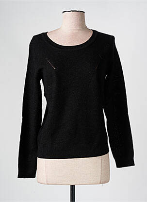 Pull resserrée sur le bas manches longues noir SEE U SOON femme