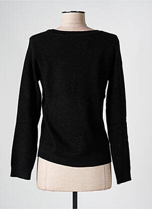 Pull resserrée sur le bas manches longues noir SEE U SOON femme