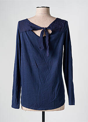 Top col rond manches longues bleu YERSE femme
