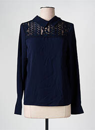 Blouse manches longues manches longues bleu NOEMIE & CO femme