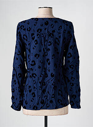 Blouse imprimé fantaisie manches longues bleu SUD EXPRESS femme