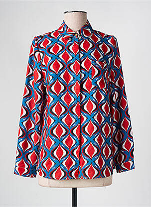 Chemisier coupe droite manches longues rouge IT HIPPIE femme