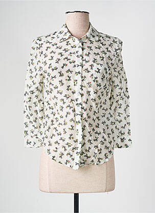 Chemisier coupe cintrée manches longues blanc MEXX femme